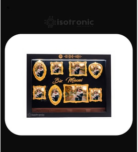 İsotronic Kişiye Özel Fotoğraf Çerçevesi – Biz Müzesi Siyah Beyaz Led