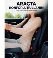 Northcity Ev Ofis ve Araç İçin Isıtmalı Titreşimli Bel Masaj Yastığı
