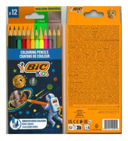 BİC COSMO (6 STANDART+3 METALİK+3 NEON) TAM BOY KURU BOYA SETİ 12 RENK - 301839