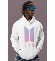 BTS Müzik Grubu Baskılı Unisex Oversize Hoodie