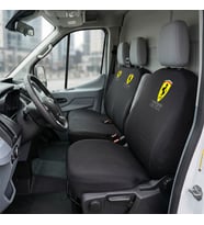 Ford Transit Siyah Penye Oto Koltuk Kılıfı - FERRARI Baskılı