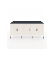 Kronos Konsol 3 Raflı 5 Kapaklı 220x59x99 Antrasit-Aytaşı/Çam
