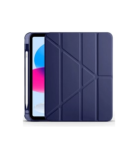 Apple iPad 2022 10.9 (10.nesil) Kılıf Kalemlikli Mars Tablet Kılıfı - Lacivert
