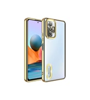 Xiaomi Redmi Note 10 Pro Uyumlu Kılıf Kamera Korumalı Logo Gösteren Zore Omega Kapak