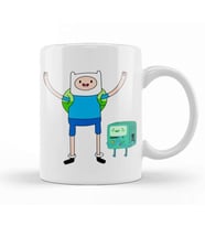 Finn And Jake Adventure Time Finn And Bmo Kupa Bardak Porselen