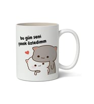 Bu Gün Seni Çok Özledim Baskılı Kupa Bardak Baskılı Kahve Kupa Bardak