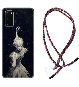 Samsung A02S A03S A10 A12 A13 A21S A22 Kılıf Boyun Asklı Rasta Silikon Star Woman 1332