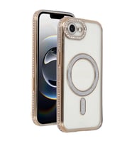 İphone 16E Joke Simli Magneticsafe Kılıf - Gold