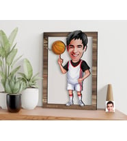 BK Gift Kişiye Özel Basketbolcu Karikatürlü 3D Ahşap Tablo, Sevgiliye Hediye, Arkadaşa Hediye, Yıl Dönümü Hediyesi, Doğum Günü Hediyesi-3
