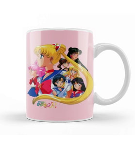 Vintage Sailor Moon Kupa Bardak Porselen