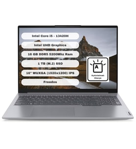Lenovo Thinkbook 16 G6 IRL GTI1 Intel Core i5 13420H 16GB 1TB SSD 16'' WUXGA Freedos Gri Taşınabilir Bilgisayar 21KH00SXTR