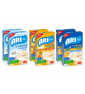 Arı Mama Pirinç Unu 250 gr Sade - Ballı İrmikli ve 7 Tahıllı Gece 6 lı Karma Paket