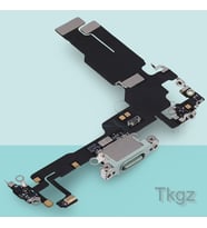 Apple İphone 15 Full Şarj Soketi Filmi FLEX (YEŞİL)
