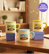 Minik Kediler Temalı Seramik Kupa
