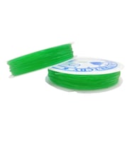 Yeşil Misina 1.0 mm Esnek Silikon El İşi Takı Aksesuar Misinası - 1 Adet
