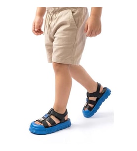 Kindep (Kids) Kaymaz Taban Çocuk Sandalet SİYAH