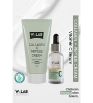W-Lab Cosmetics Vitamin C Serum 30 ml ve Collagen Peptide Krem 50 ml Set