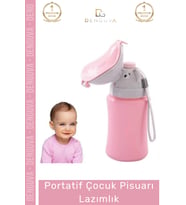 Premium Seri Portatif Sızdırmaz Çocuk Pisuarı Şişe Araba Yolculuk Lazımlık
