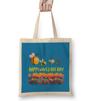 Happy World Bee Day! Bez Çanta Uzun Saplı