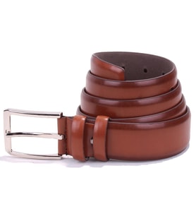 Dagoster DMK26-302 Taba 3,5 cm Suni Deri Erkek Kemer