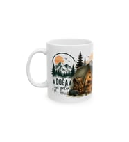 Doğa Kamp Temalı Çadır ve Dağ Manzaralı A Sınıf Porselen Kupa 330 ml KF27072629