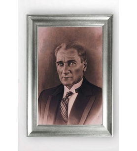 Gümüş Çerçeveli Atatürk Tablo a212