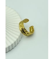 Çelik Gold Ayarlanabilir Yüzük - 25yzk159
