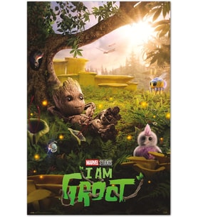 Erik Editores, S.L. Resmi Marvel Groot Chill Time Posteri – 91 x 61,5 cm – Rulo halinde gönderim – Marvel Poster – Havalı Poster – Sanat Posteri – Poster ve Baskılar – Duvar Posteri