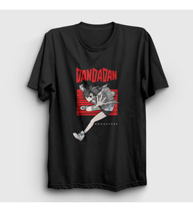 Presmono Unisex Siyah Momo Ayase Anime Dandadan T-Shirt 512171tt