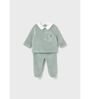 Mayoral Newborn Erkek Bebek Kadife Takım Haki