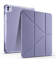 iPad Pro 13 2025 M5 Tablet Kılıf Kalem Bölmeli Standlı Lüx Smart Cover (Mor)