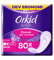 Orkid Günlük Ped Normal Dev Ekonomi Paketi 80 Ped