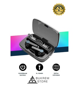 M19 Bluetooth 5.3 Kulak İçi Kulaklık Siyah
