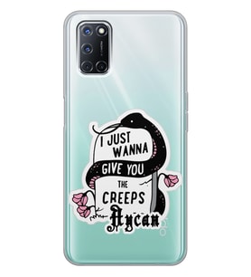 Oppo Mezar Taşı Tasarımlı Şeffaf Telefon Kılıfı