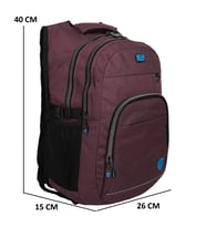 Konfores 1969-2238 Unisex Anatomik Yarasa Sırt Okul Çantası (Mor)