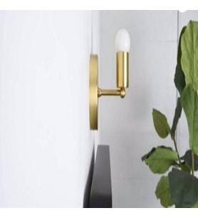 Rys Retro Metal Mat Gold Dekoratif Duvar Aplik (Altın)