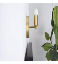 Rys Retro Metal Mat Gold Dekoratif Duvar Aplik (Altın)