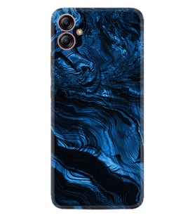 Samsung Galaxy A05 Kılıf Resimli Desenli Baskılı Silikon Blue MArble 1379