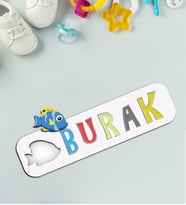 BK Toys Çocuklara Özel İsimli Figürlü Ahşap Eğitici Yapboz Puzzle-25