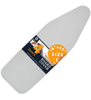 4 Katmanlı Ütü Masası Kılıfı,Ütü Masası Örtüsü,Ütü Masası Bezi,Silikon Kaplı Isı Dayanıklı 55x135 cm Gri Renk