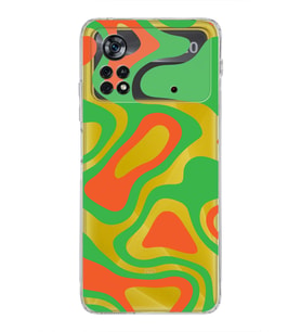Xiaomi Poco X4 Pro Kamera Korumalı Kapak Renkli Desen Tasarımlı Şeffaf Kılıf