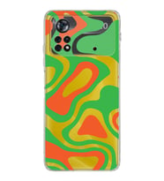 Xiaomi Poco X4 Pro Kamera Korumalı Kapak Renkli Desen Tasarımlı Şeffaf Kılıf