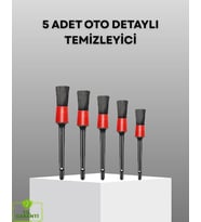 5 Parça Detay Temizlik Fırçası Seti Jant Motor Havalandırma İç Dış Temizlik