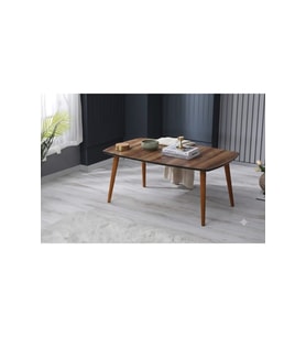 Liva Orta Sehpa MDF Tabla & Ahşap Ayaklı 1. Sınıf Kalite