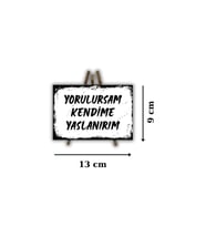 Ahşap Retro Masa Üstü Mdf Akıllı Tablo , Komik Sözler , Duvar Yazıları , Edebiyat - Akıllı313