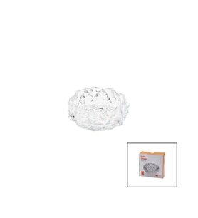 KÜÇÜK CAM - DIAMOND KRİSTAL ŞEKİL YUVARLAK KÜLLÜK ÇAP: 11.2CM - D: 4.4CM (5343)