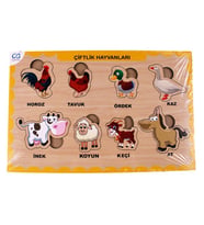 Ca Games Ahşap Puzzle Çiftlik Hayvanları 19X29