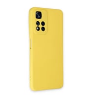 Xiaomi Redmi Note 11 Pro Plus 5g Kılıf Nano İçi Kadife Silikon - Sarı