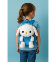 Sevimli Karikatür Kuromi Peluş Çanta Kızlar İçin Küçük Değişim Tote Çanta Omuz Çantaları Kawaii (Ebru Mavi)