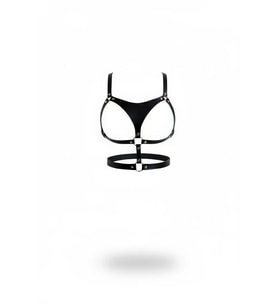 Mulvxbrf Brf02 Siyah Göğüs Harness Deri O-Ring Detaylı - Brf1388 (Mulvix)